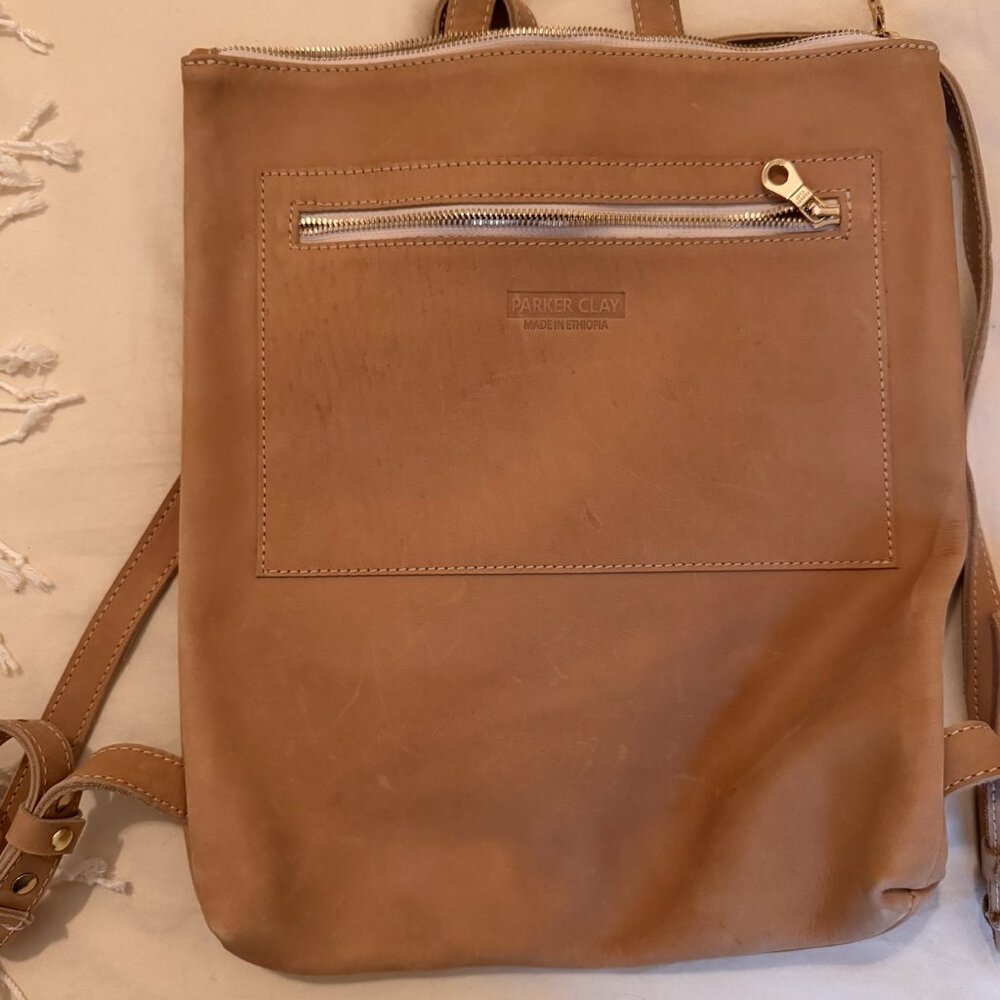Parker Clay Tan Backpack